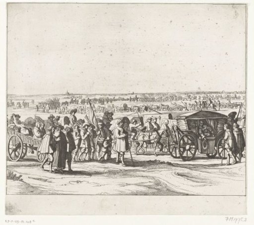 Departure of the Spanish garrison from Breda (plate 3), 1637