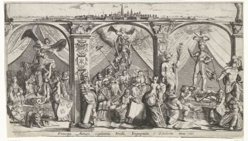Allegory on the conquest of Breda by Frederick Henry, 1637