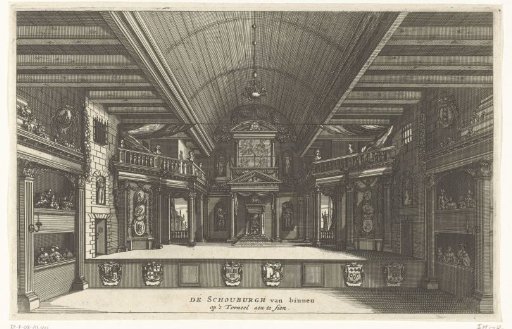 View of the Amsterdam Schouwburg on the Keizersgracht in Amsterdam
