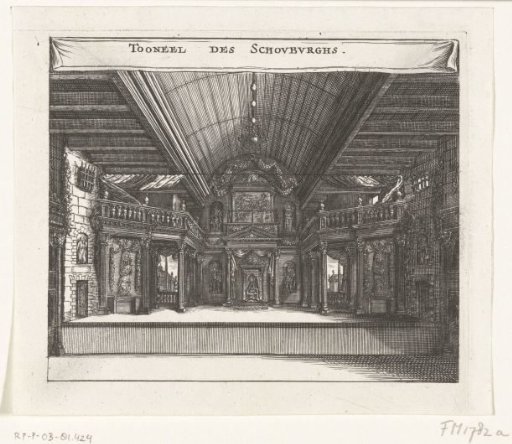 View of the Amsterdam Schouwburg on the Keizersgracht in Amsterdam