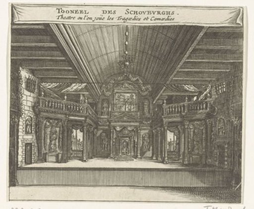 View of the Amsterdam Schouwburg on the Keizersgracht in Amsterdam