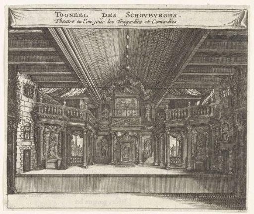 View of the Amsterdam Schouwburg on the Keizersgracht in Amsterdam