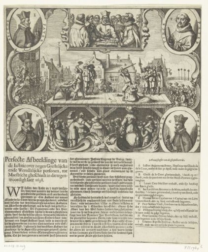 Execution of the nine persons who conspired to betray Maastricht to the Spaniards, 1638