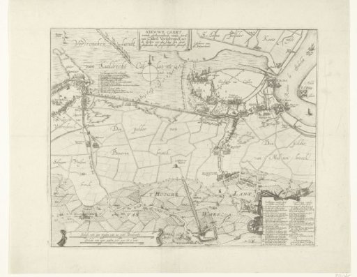 Map of the failed attack on Fort Kallo, 1638
