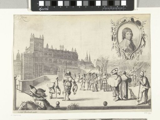 The bodyguard of Prince William II at the Buitenhof, 1638