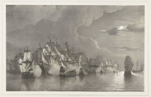 Night battle against the Spanish fleet off Folkestone, 1639