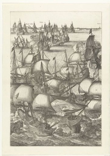 The great naval battle of Duins (plate 3), 1639