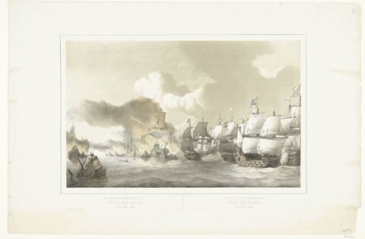 Spanish fleet defeated in the naval battle at Duins, 1639