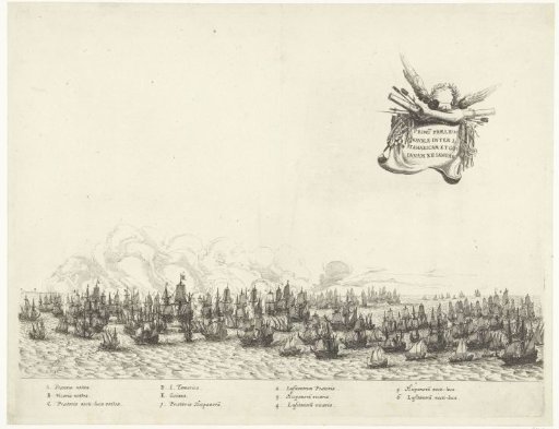 First battle with the Portuguese fleet at Itamaracá, 1640