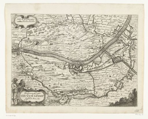 Map of the Siege of Gennep, 1641