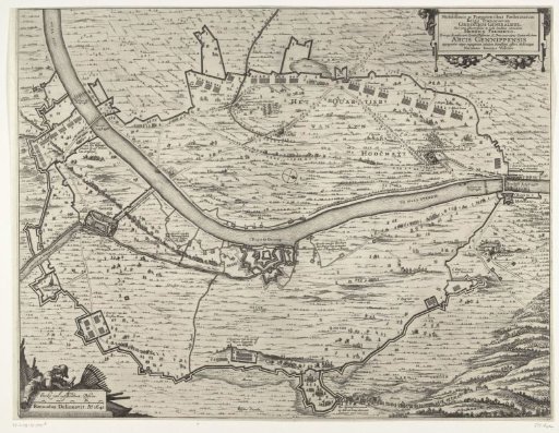 Map of the Siege of the House at Gennep (main sheet), 1641