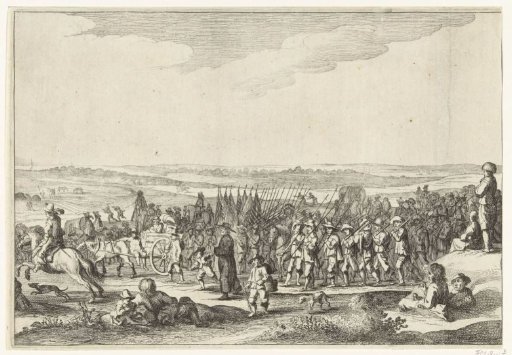 Departure of the Spanish Garrison from the House at Gennep (sheet 3), 1641
