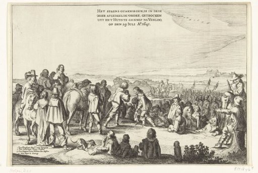 Departure of the Spanish Garrison from the House at Gennep (sheet 4), 1641