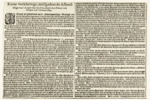Departure of the Spanish Garrison from the House at Gennep (first text sheet), 1641