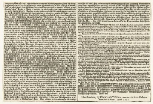 Departure of the Spanish garrison from Huis te Gennep (second text sheet), 1641