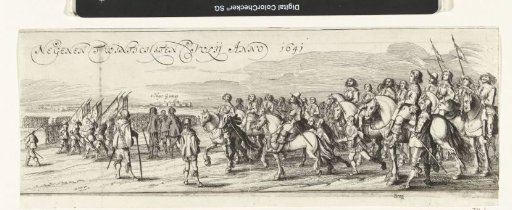 Departure of the Spanish garrison from Huis te Gennep (right half), 1641