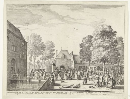 Visit of Queen Henrietta Maria to Adriaen Pauw at Heemstede Castle, 1642