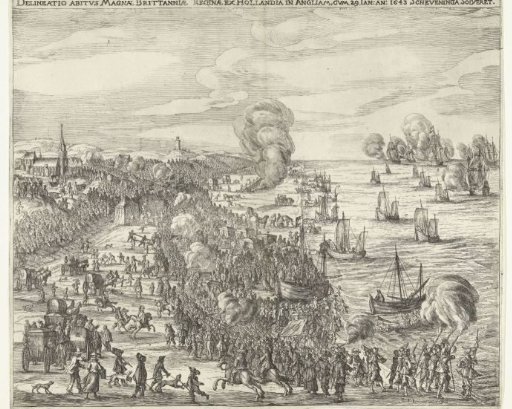Departure of Queen Henrietta Maria from Scheveningen to England, 1643