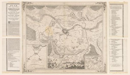 Map of the siege of Thionville, 1643