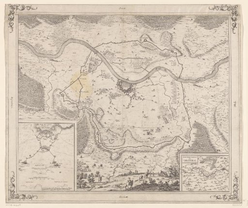 Map of the siege of Thionville, 1643