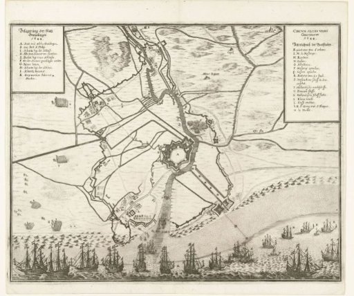 Map of the Siege and Conquest of Grevelingen, 1644