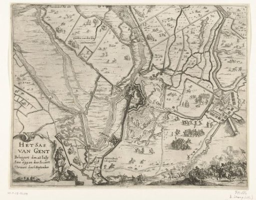 Map of the Siege and Conquest of Sas van Gent, 1644
