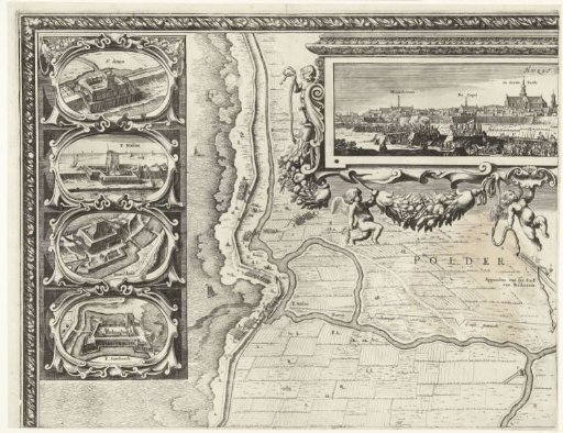 Siege and capture of Hulst by Frederick Henry (upper left sheet), 1645