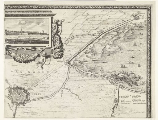 Siege and capture of Hulst by Frederick Henry (upper right sheet), 1645