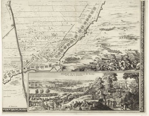 Siege and capture of Hulst by Frederick Henry (lower right sheet), 1645