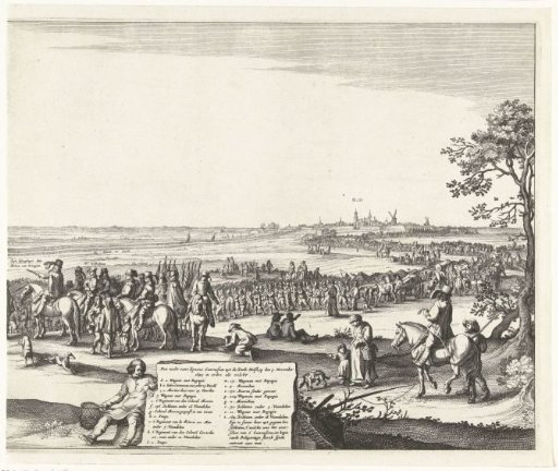 Departure of the Spanish garrison from Hulst (sheet c), 1645
