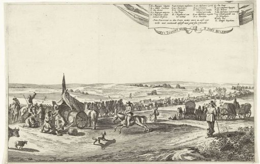 Departure of the Spanish garrison from Hulst (right sheet), 1645