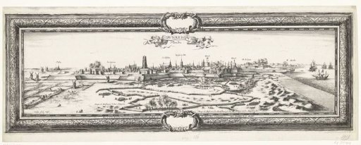 Profile of Dunkirk, Besieged by the French Army under the Duke of Enghien, 1646