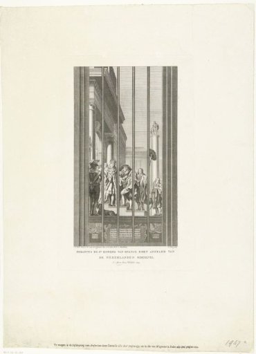 Stained Glass Window with King Philip IV Renouncing the Netherlands, 1648