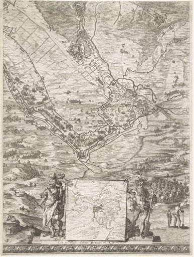 Large map of the siege of 's-Hertogenbosch by Frederick Henry (lower middle sheet), 1629