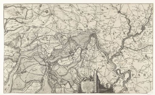 Map of the Scheldt and the Redoubt at Zandvliet