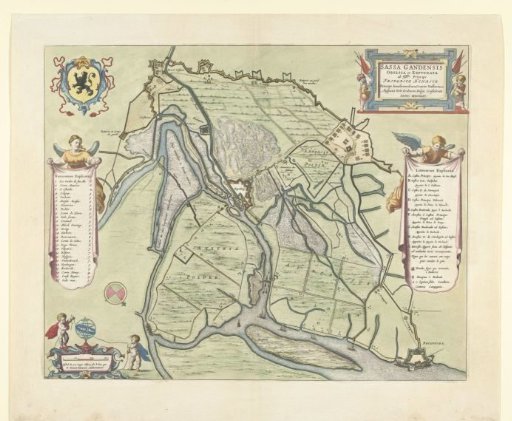 Map of the siege and capture of Sas-van-Gent, 1644