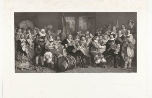 The Shooters' Banquet in the Crossbow or St. George's Hall in Amsterdam to Celebrate the Signing of the Peace of Münster, 18 June 1648