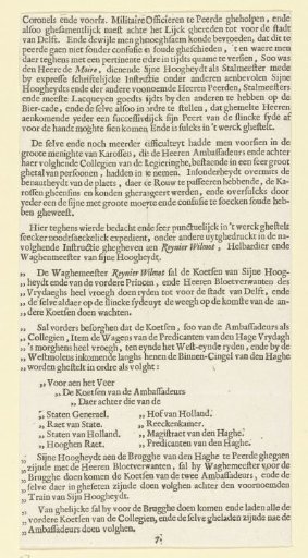 The funeral procession of Frederick Henry (text sheet 7), 1647