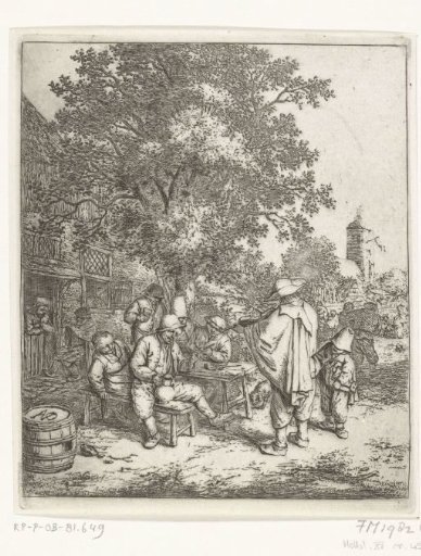Violin Player and a Young Harp Turner, ca. 1650