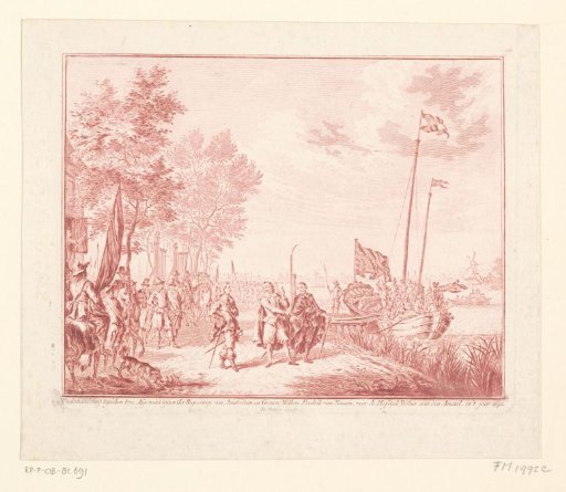Negotiation between delegates of Amsterdam and Count William Frederick at Hofstede Welna on the Amstel, 1650