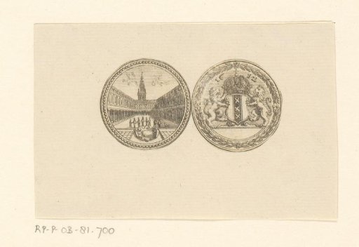 Medal on the opening of the Amsterdam Stock Exchange, 1612