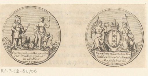 Medal on the siege of Amsterdam by William II, 1650