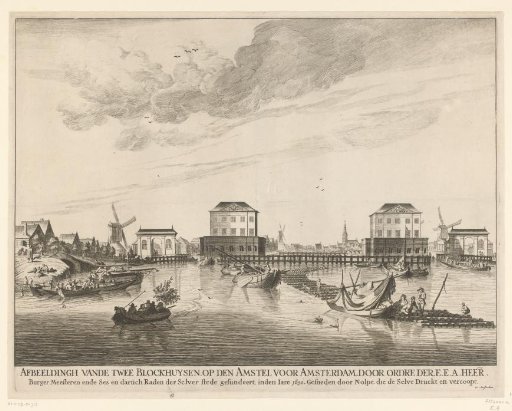 View of the Two Blockhouses in the Amstel, 1651-1654