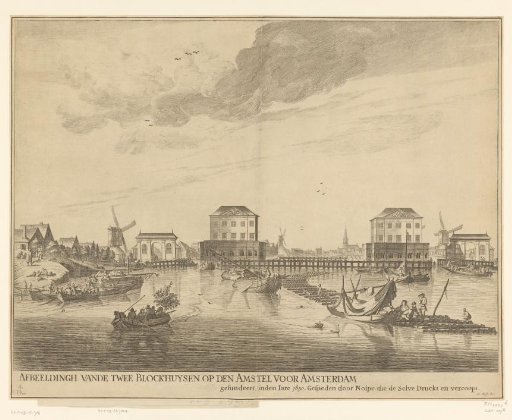 View of the Two Blockhouses in the Amstel, 1651-1654