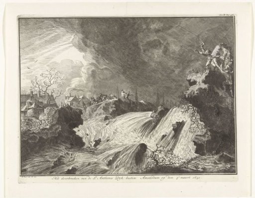 Breach of the Saint Anthony's Dike on March 5, 1651