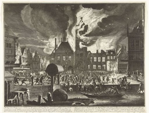 The Fire in the Old Town Hall of Amsterdam, 1652