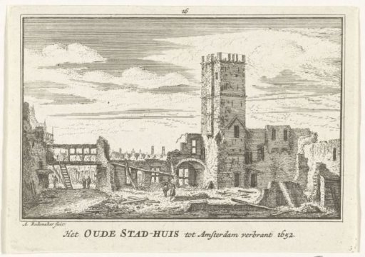 The Ruin of the Old Town Hall of Amsterdam after the Fire, 1652