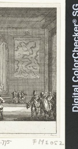 Young Kees honored at the Admiralty with a gold medal, 1652
