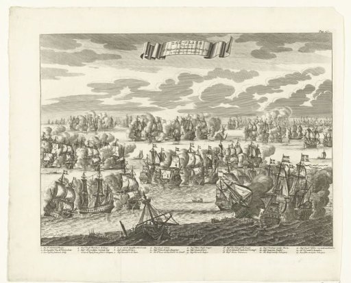 Naval battle at Plymouth, 1652
