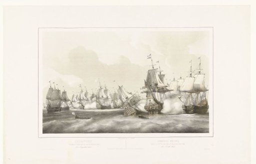 Naval battle at Plymouth, 1652